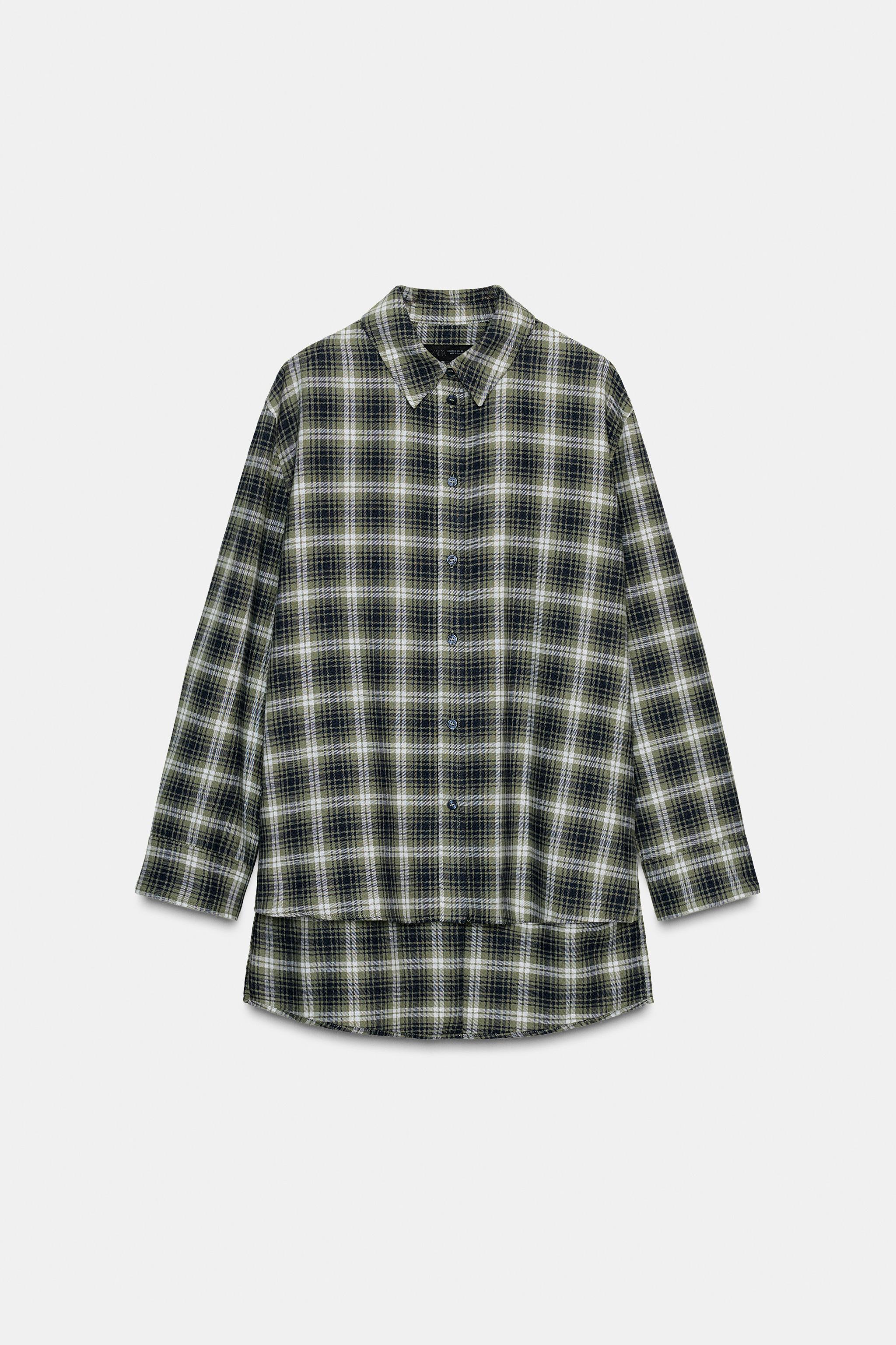 OVERSIZED PLAID ZW COLLECTION SHIRT